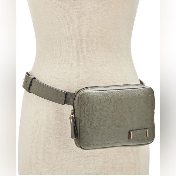 Calvin Klein Handbags - Calvin Klein Unisex Pebble Leather Fanny Bag in Olive